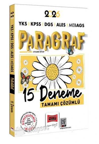 YARGI 2026 YKS KPSS ALES DGS MEBAGS PARAGRAF 15 ÇÖZÜMLÜ DENEME ürün görseli