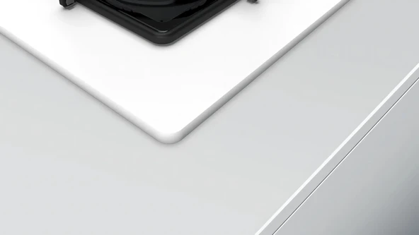 Profilo OO37H2B12D Wok Gözlü Beyaz Cam Ankastre Ocak - Resim 5