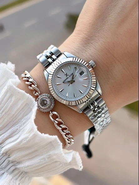 Daniel Klein 2 Yıl Garantili Jubile Kordon 3 Atm Suya Dayanıklı Kadın Kol Saati+Bileklik F.Z.10030.1 ürün görseli