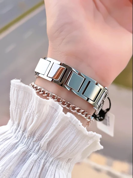 Daniel Klein Çelik Kordon 30 Mt Suya Dayanıklı Kadın Kol Saati+Bileklik BF.GF.10821.1 - Resim 4