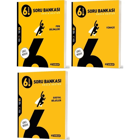 Hız 2026 6. Sınıf Fen Bilimleri + Türkçe + Sosyal Soru Bankası Seti 3 Kitap ürün görseli 1