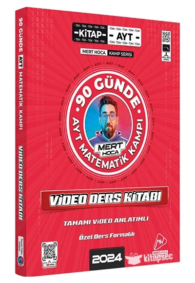 Ayt 90 Günde Matematik Kampı Video Ders Kitabı Mert Hoca ürün görseli 1
