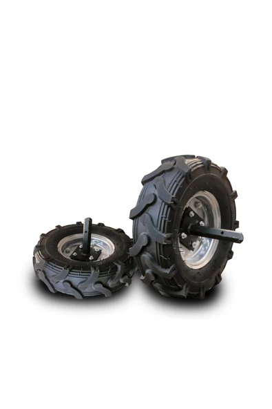 , FLASH 250 SR210 BENZİNLİ ÇAPA MAKİNASI UYUMLU LASTİK TAKIMI ÇELİK PORYALI - Resim 2