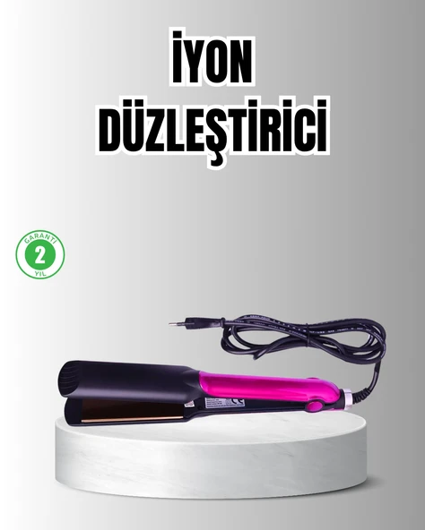 Profesyonel İyon Teknolojili Saç Düzleştirici – 220°C Hızlı Isınma ve LED Ekranlı Tasarım ürün görseli 1
