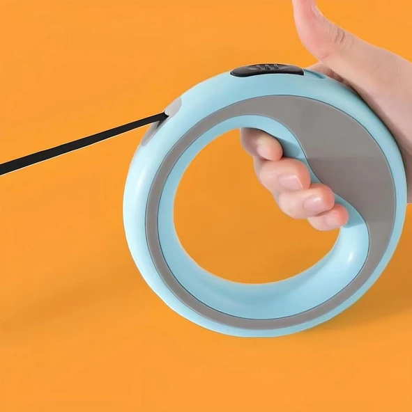 Süslüpati Otomatik Köpek Gezdirme Tasması Mavi 2.5 Metre - Resim 5