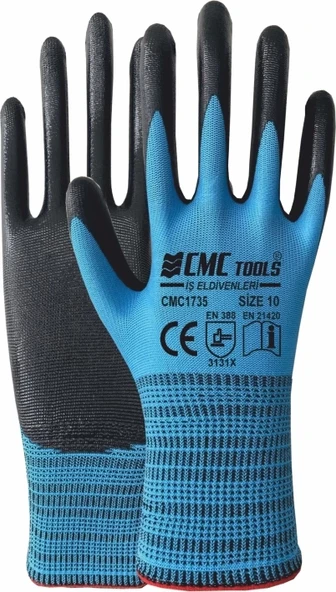 CMC DÜZ PREMİUM ELDİVEN 1/2 MAVİ-SİYAH CMC1735 ürün görseli