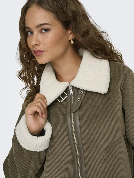 Only Kıngton Cord Bond Kadın Ceket 15348995 - Resim 3