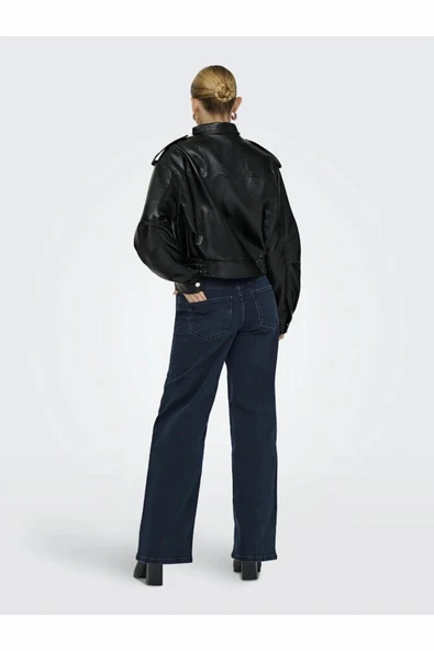 Only Arıs Faux Suni Deri Kadın Ceket 15360229 - Resim 5