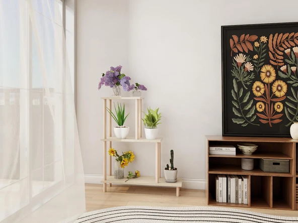 Yaren Çiçeklik Asklık-Saksılık Standı Kotonvizon ürün görseli 1