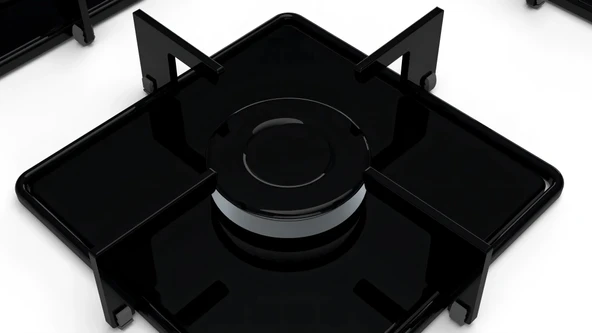 Profilo OO37H2B12D Wok Gözlü Beyaz Cam Ankastre Ocak - Resim 4