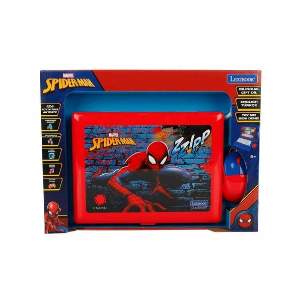 8834 Spiderman İngilizce Türkçe Laptop -Sunman - Resim 3