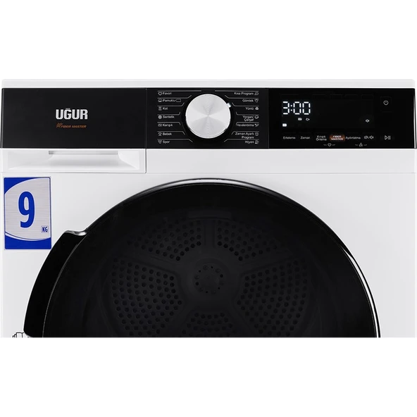 Uğur Ukm 3093 B101 9 kg Çamaşır Kurutma Makinesi - Resim 2