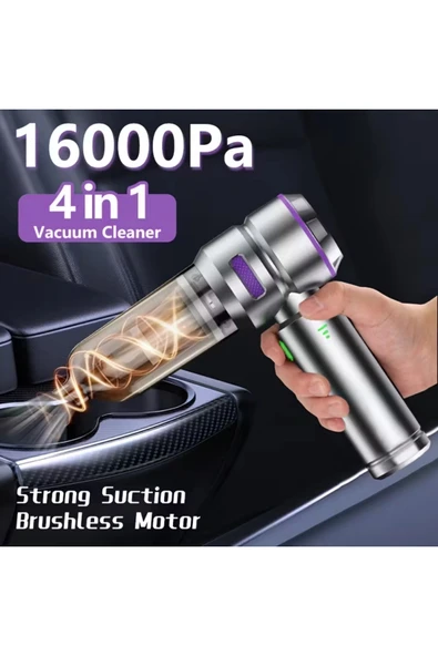 Leerfei Lf-6122 4'ü 1 Arada El Süpürgesi | 16000PA Güçlü Çekim | Fırçasız Motor | Araba, Ev ve Ofis Kullanım - Resim 5