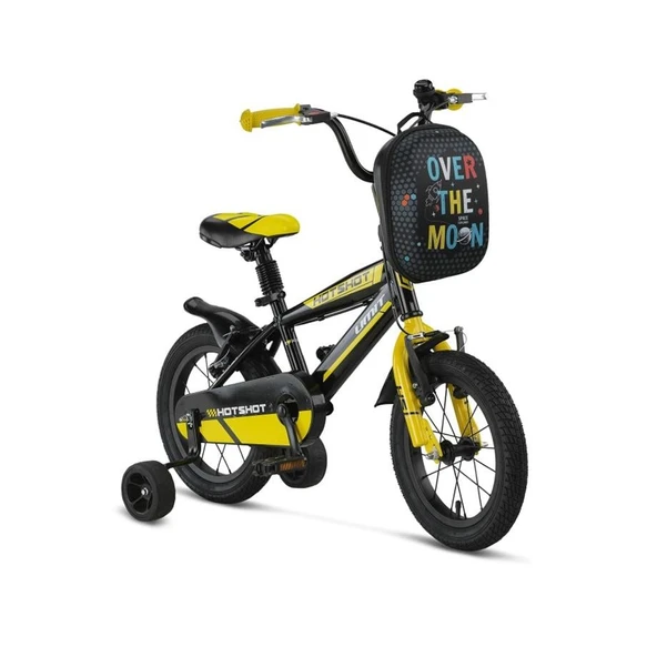 ÜMİT 1410 HOTSHOT-CANTA-V ERKEK ÇOCUK BİSİKLETİ 14 JANT SİYAH SARI ürün görseli