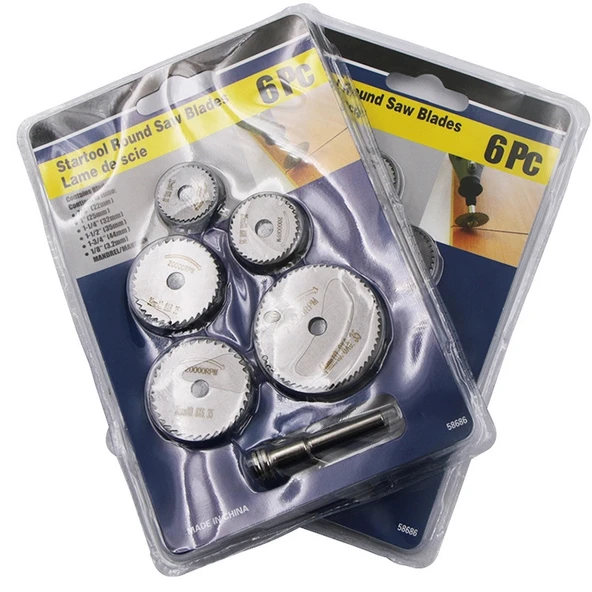 HSS ROUND SAW BLADES-58686 ( 6PCS ) MİNİ YUVARLAK TESTERE BIÇAKLARI 22---44MM ürün görseli