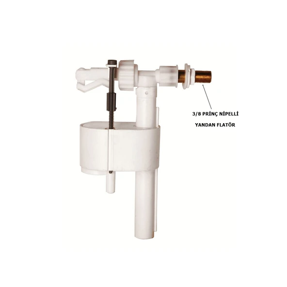 Tema Siamp İç Takım 93-Y Flatör 3/8 Prinç Nipelli Yandan Girişli - Resim 2
