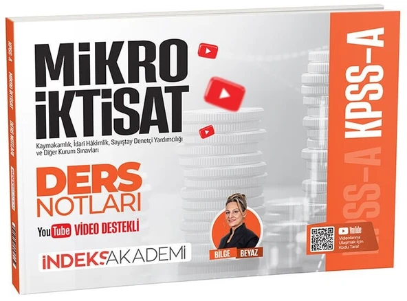 İndeks Akademi 2026 KPSS A Grubu Mikro İktisat Video Ders Notları - Bilge Beyaz İndeks Akademi Yayıncılık ürün görseli 1
