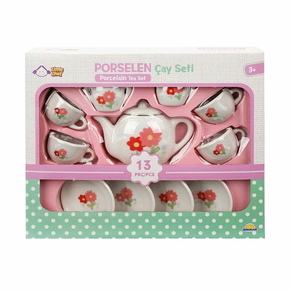 1501 Porselen Çay Seti 13 Parça -Sunman - Resim 2