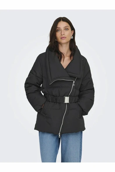 Only Chıka Lıfe Belted Puffer Kadın Ceket 15356918 - Resim 3