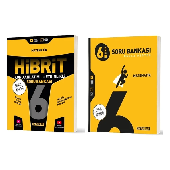 2026 6. Sınıf Matematik Soru + Hibrit - Konu Seti 2 Kitap ürün görseli