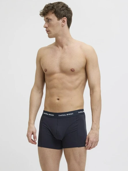 Jack Jones Mıles Solıd 3 Lü Paket Erkek Boxer 12281994 - Resim 6