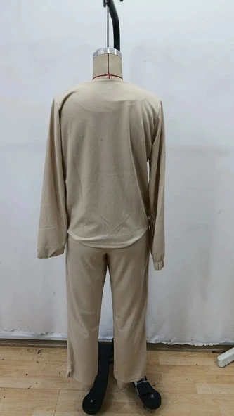 Kadın Uzun Kollu önden Fermuarlı Modal Ceket Ve Pantolon Ikili Takım - Resim 5