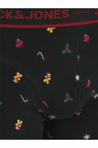 Jack Jones Mıstletoe Gıftbox 1 Boxer 2 Çorap Paket Erkek 12285134 - Resim 7