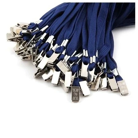 Metal Klipsli Kart Askı İpi Mavi ürün görseli