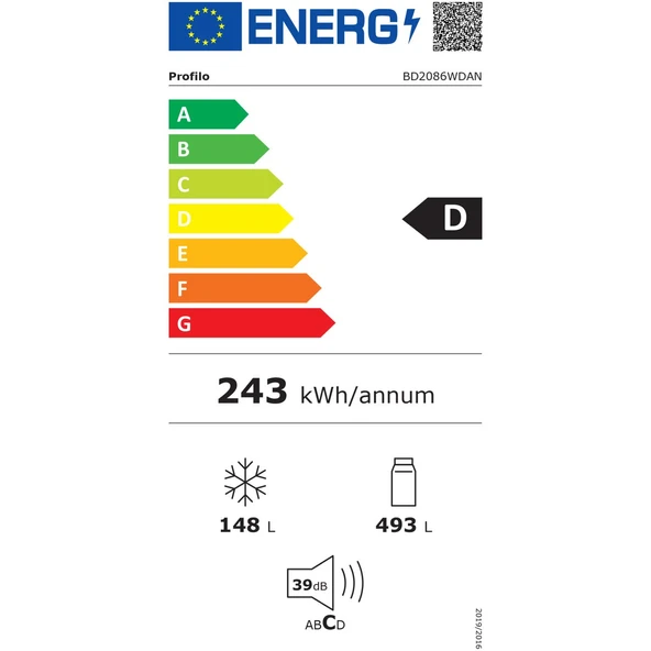Profilo BD2086WDAN D Enerji Sınıfı 641 Lt NoFrost Üstten Donduruculu Buzdolabı - Resim 7