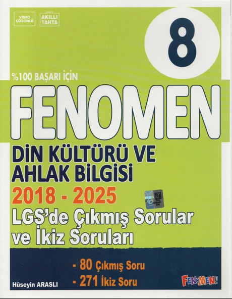 Fenomen 8. Sınıf Çıkmış Sorular ve İkiz sorular Tüm Dersler (2018-2025) - Resim 8