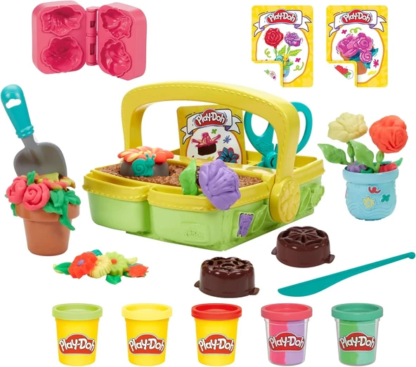 Play-Doh Blooming Flowers Oyun Seti G0492 - Resim 6