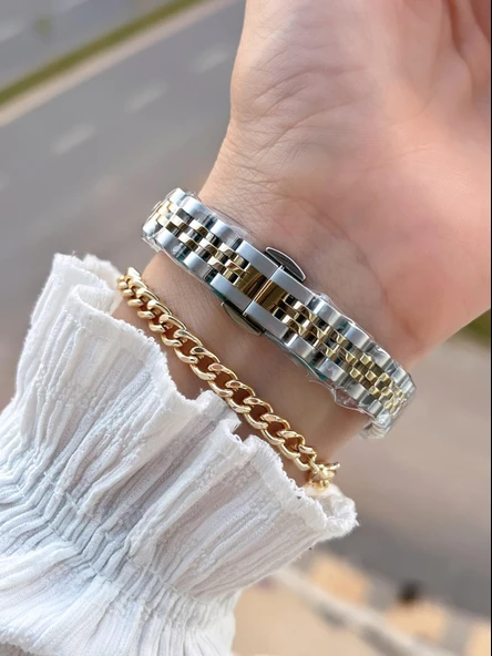 Daniel Klein 2 Yıl Garantili Jubile Kordon 3 Atm Suya Dayanıklı Kadın Kol Saati+Bileklik F.Z.10030.4 - Resim 3