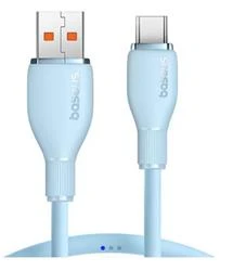 Baseus Pudding USB to C 100W Kablo 1.2m Mavi (P10355703311-00) - Resim 2