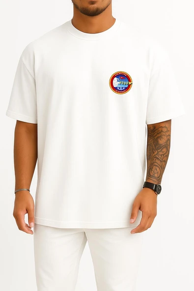 Oversize Tcg Meltem P334 Cep Tasarımlı Unisex T-Shirt - Resim 5