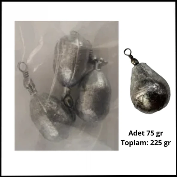 Uyguna-Yakala 75 gr- 225 gr Fırdöndü Kurşun-SUN.107 ürün görseli