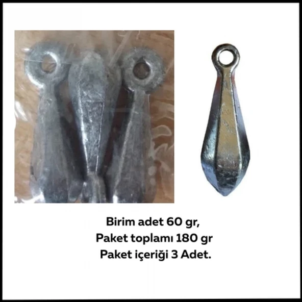 Uyguna-Yakala 60 gr-180 gr-Armut Kurşun-SUN.097 ürün görseli