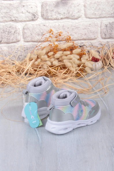 Vicco 946.P25K.430 Poni Gümüş Anatomik Hafif Işıklı Kız Çocuk Bot - Resim 5