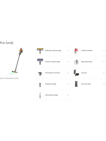 Dyson V12 Detect Slim Absolute Dikey Şarjlı Süpürge - Resim 3