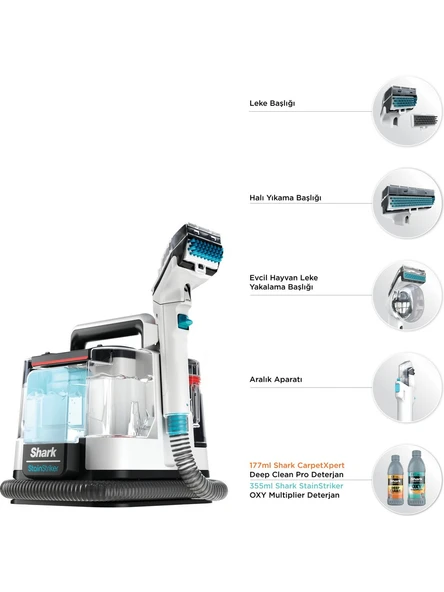 Shark Stainstriker PX200EUT Taşınabilir Halı ve Koltuk Temizleme Makinesi ürün görseli 1