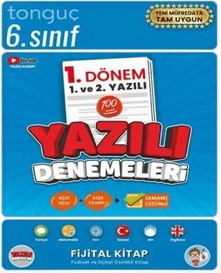 TONGUÇ 6.SINIF TÜM DERSLER 1.DÖNEM 1 VE 2.YAZILI DENEMELERİ ürün görseli
