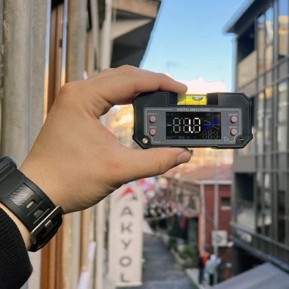 Loyka 5346 Mini Dijital Eğim Ölçer Su Terazili - Resim 2