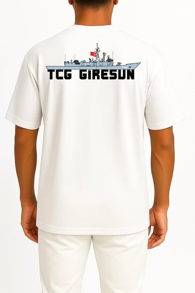 Oversize TCG Giresun F-491 Cep ve Sırt Tasarımlı Unisex T-Shirt - Resim 2