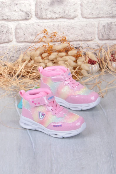Vicco 946.P25K.430 Poni Pembe Anatomik Hafif Işıklı Kız Çocuk Bot ürün görseli