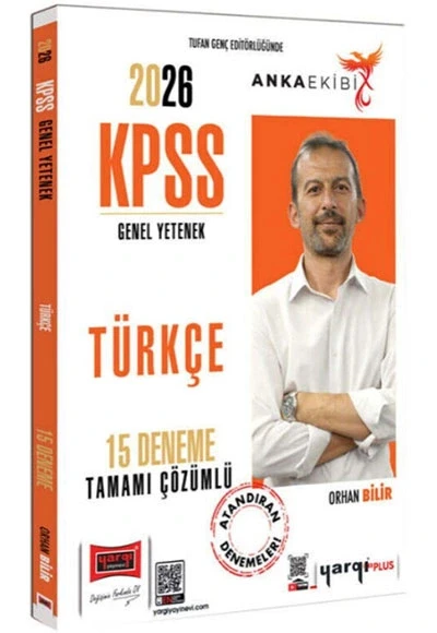 YARGI 2026 KPSS GY TÜRKÇE 15 ÇÖZÜMLÜ DENEME ANKA ürün görseli 1