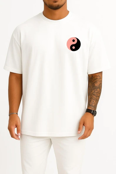 Oversize Blackpınk Cep ve Sırt Tasarımlı Unisex T-Shirt - Resim 10