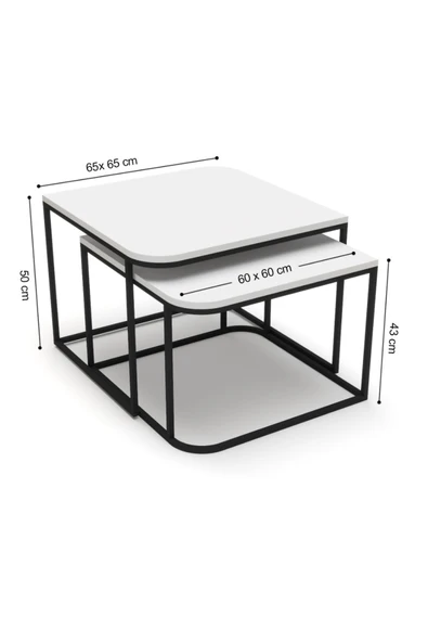 Orta Sehpa Damla İkili Lüx Bendir - Resim 2