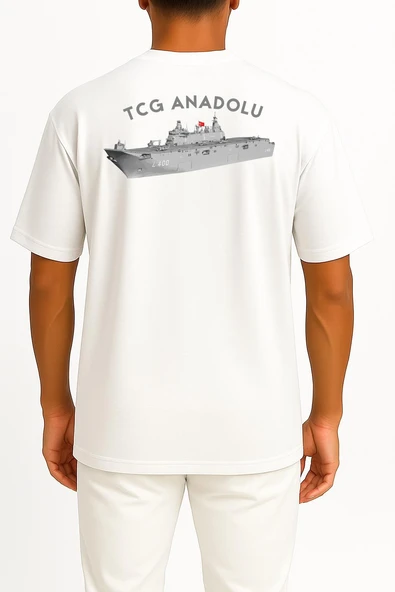 Oversize Tcg Anadolu - L400 Cep ve Sırt Tasarımlı Unisex T-Shirt - Resim 11