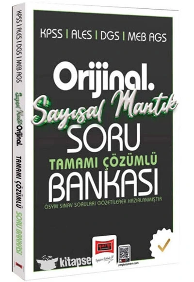 YARGI 2026 KPSS ALES DGS MEB AGS ORİJİNAL SAYISAL MANTIK ÇÖZÜMLÜ SORU BANKASI0 ürün görseli 1