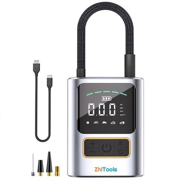 Zhltools ST-5528 Dijital Basınç Göstergeli Oto Lastik Şişirme Pompası Hava Kompresörü ürün görseli
