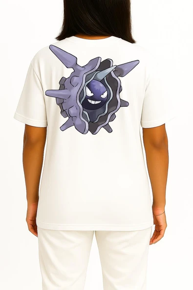 Oversize Cloyster Cep ve Sırt Tasarımlı Unisex T-Shirt - Resim 9